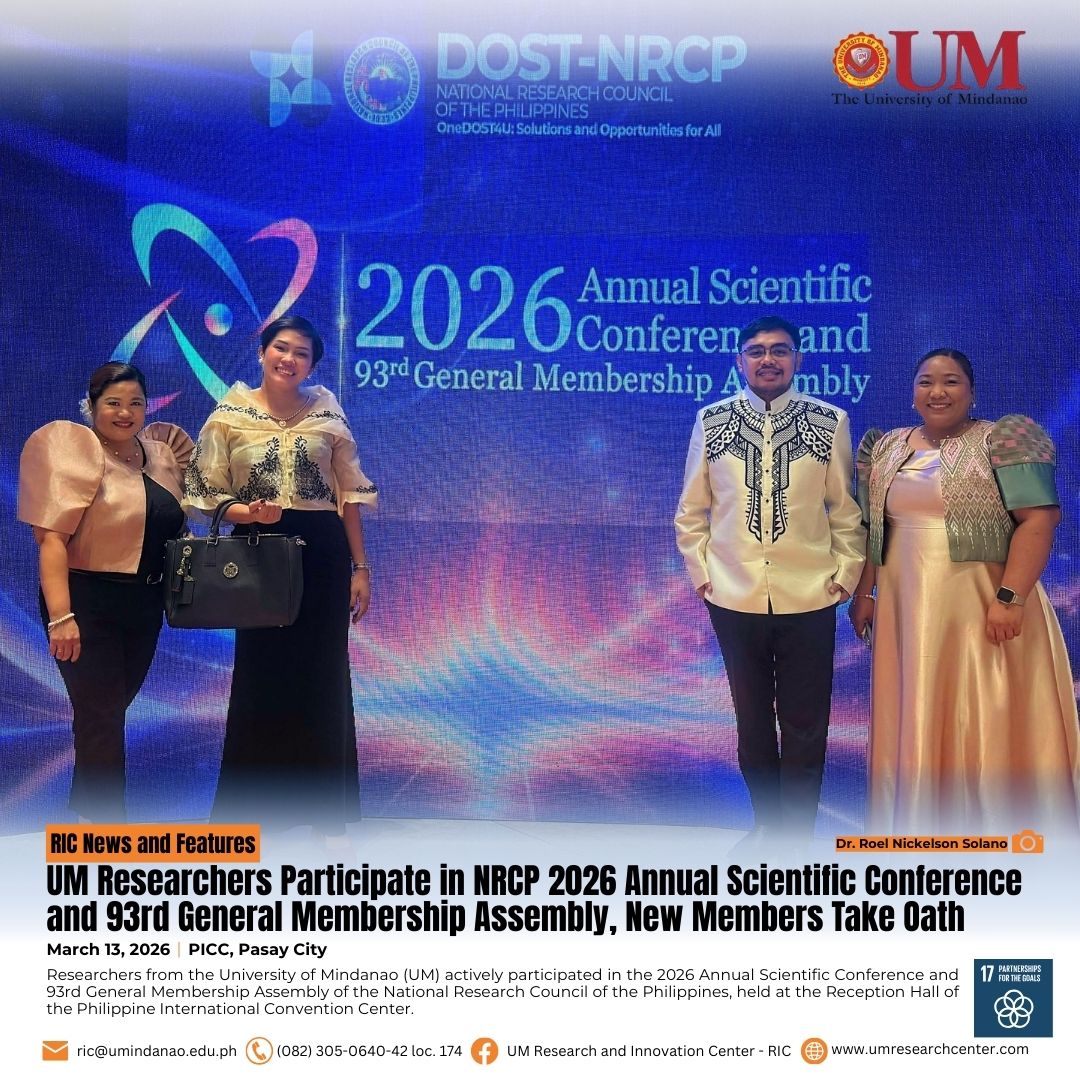 UM Researchers Participate in NRCP 2026 Annual Scientific Conference and 93rd General Assembly, New Members Take Oath